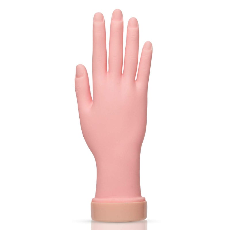 AORAEM Nail Trainning Hand Flexible Soft Practice Plastic Mannequin Hand Nails Tips Art Trainer Manicure Practice Hand Tool - Image 1